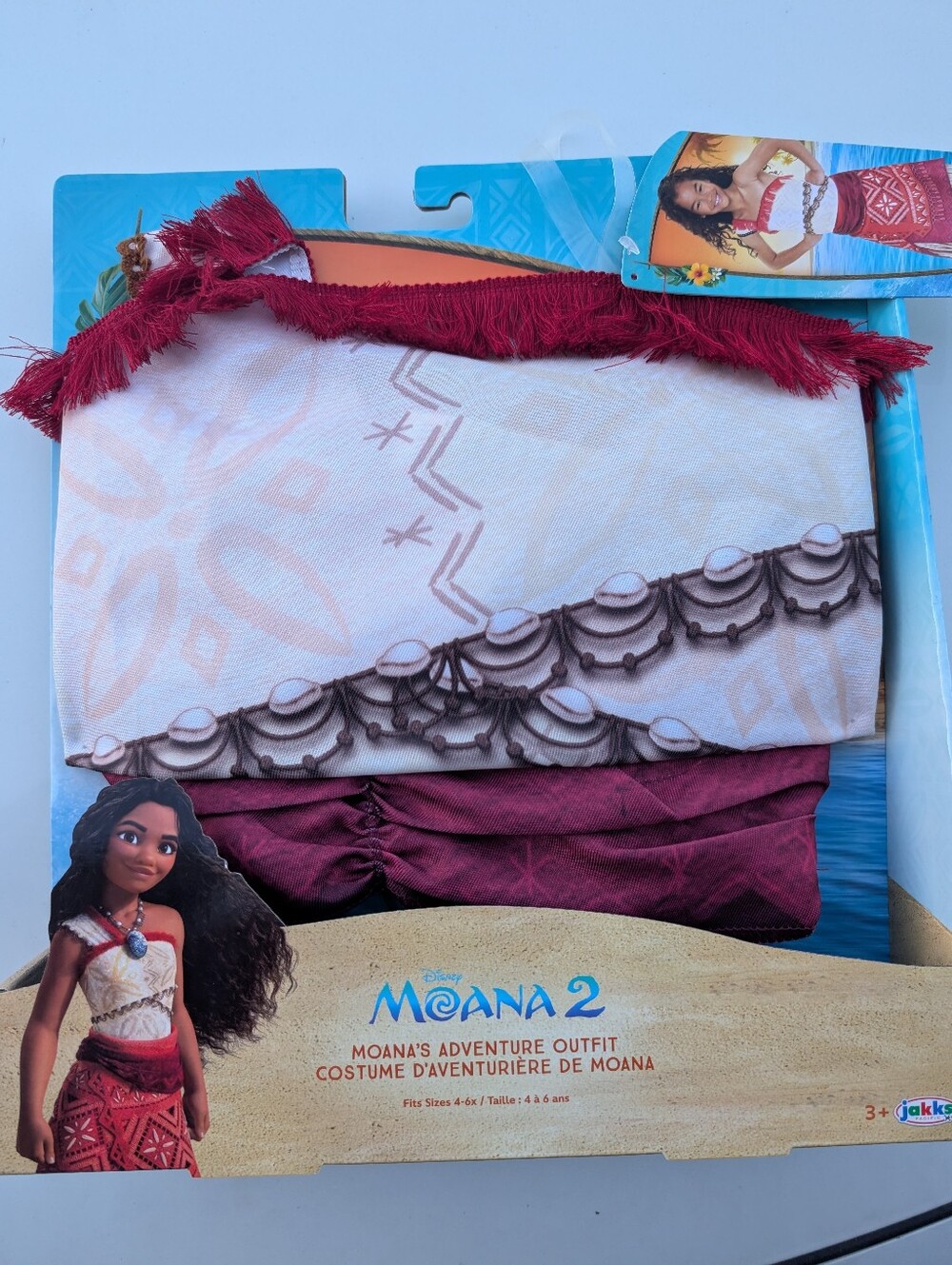 New Disney Moana 2 Adventure Outfit Costume for Girls 4-6x Halloween Costume